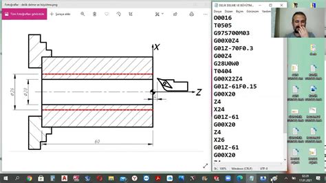 cnc torna delik işleme|cnc torna programı.